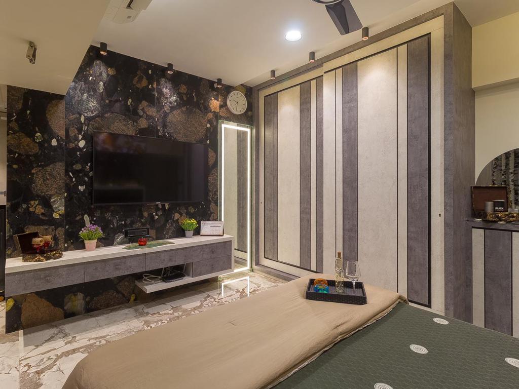 Contemporary Bedroom with Wardrobe Interior Design